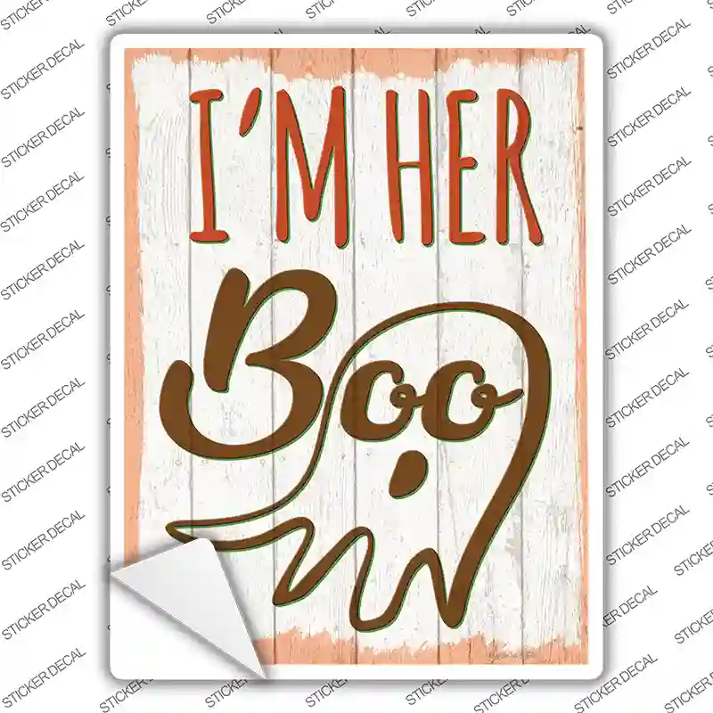 Im Her Boo Ghost Novelty Rectangle Sticker Decal