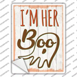 Im Her Boo Ghost Novelty Rectangle Sticker Decal