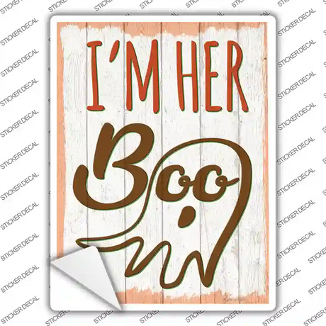 Im Her Boo Ghost Novelty Rectangle Sticker Decal