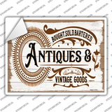 Antiques and Vintage Goods Novelty Rectangle Sticker Decal
