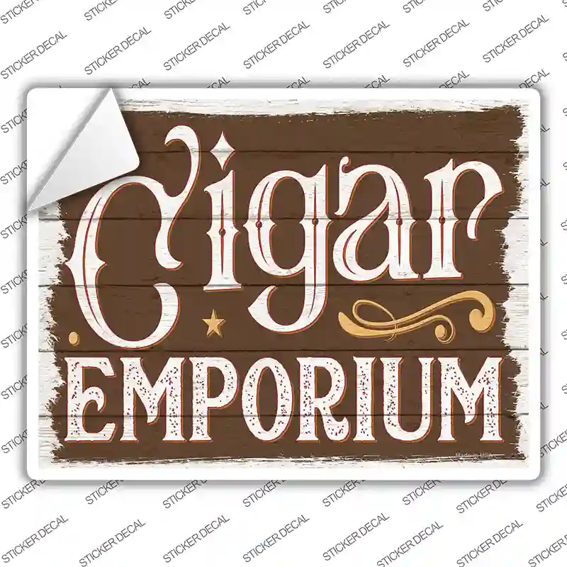 Cigar Emporium Novelty Rectangle Sticker Decal