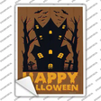 Happy Halloween Haunted House Novelty Rectangle Sticker Decal