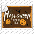 Halloween Trick or Treat Novelty Rectangle Sticker Decal
