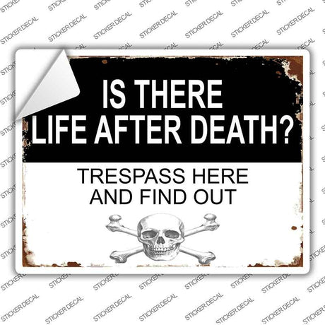 Life After Death Novelty Rectangle Sticker Decal P-4475s