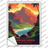American Samoa Novelty Rectangle Sticker Decal P-4484s