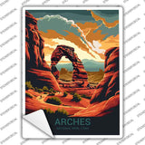 Arches Utah Novelty Rectangle Sticker Decal P-4485s
