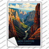 Black Canyon Colorado Novelty Rectangle Sticker Decal P-4489s