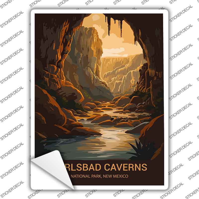 Carlsbad Caverns New Mexico Novelty Rectangle Sticker Decal P-4493s