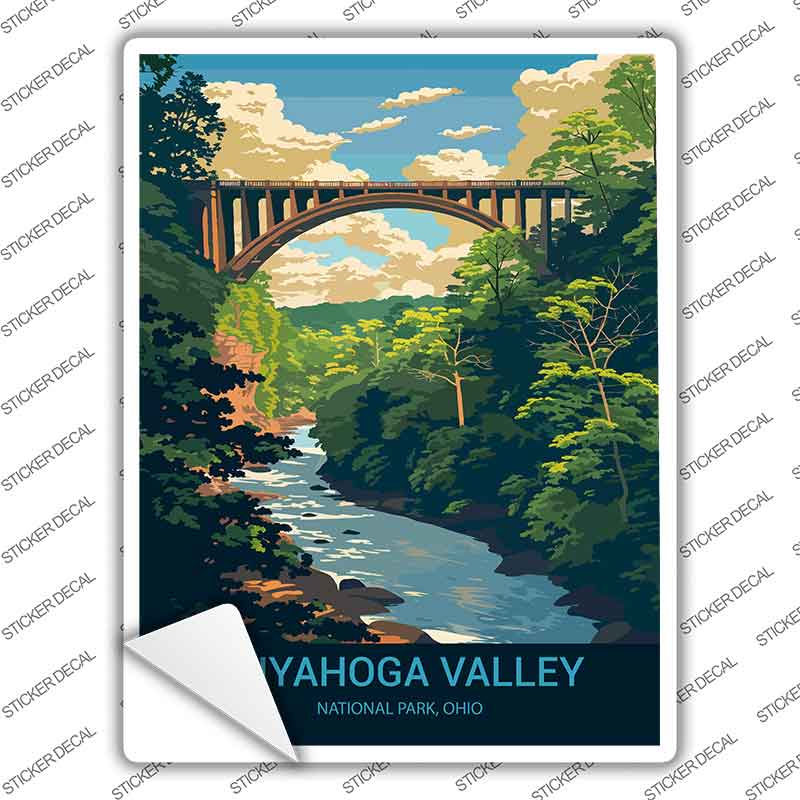 Cuyahoga Valley Ohio Novelty Rectangle Sticker Decal P-4497s