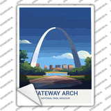 Gateway Arch Missouri Novelty Rectangle Sticker Decal P-4503s