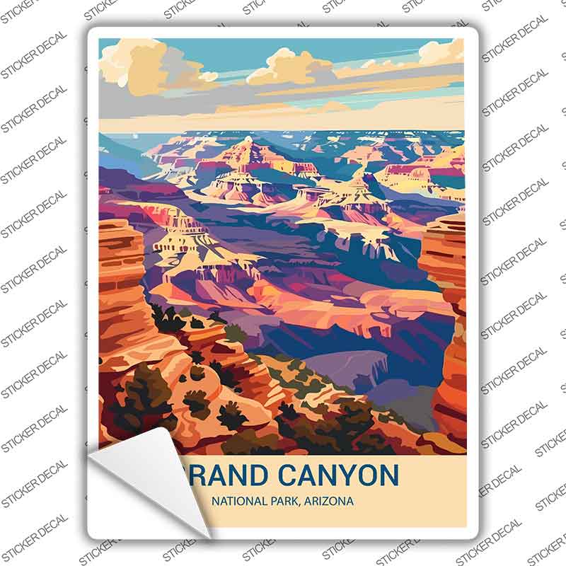 Grand Canyon Arizona Novelty Rectangle Sticker Decal P-4506s