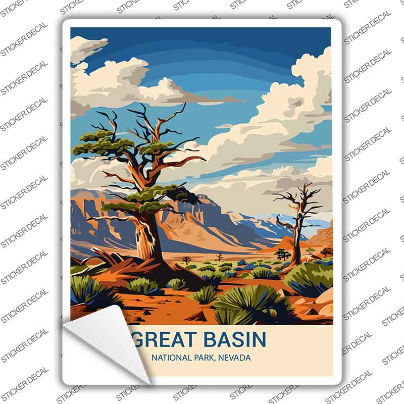 Great Basin Nevada Novelty Rectangle Sticker Decal P-4508s