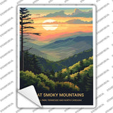 Great Smoky Mountains Novelty Rectangle Sticker Decal P-4510s