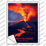 Hawaii Volcanoes Novelty Rectangle Sticker Decal P-4513s