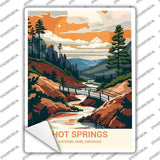 Hot Springs Arkansas Novelty Rectangle Sticker Decal P-4514s