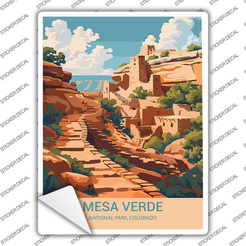 Mesa Verde Colorado Novelty Rectangle Sticker Decal P-4525s
