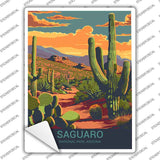 Saguaro Arizona Novelty Rectangle Sticker Decal P-4533s