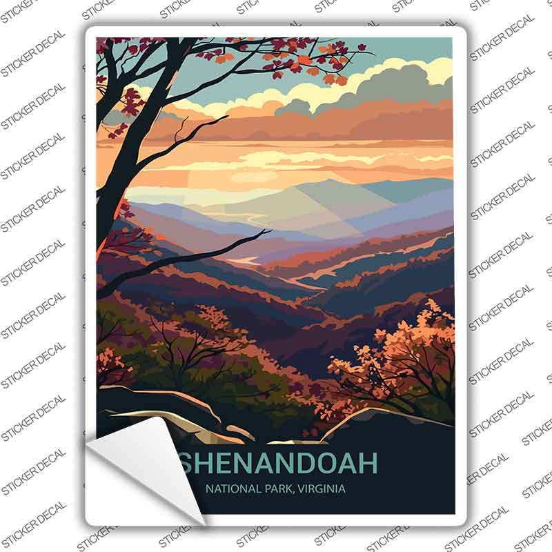 Shenandoah Virginia Novelty Rectangle Sticker Decal P-4536s