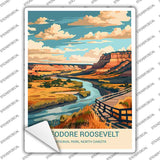 Theodore Roosevelt ND Novelty Rectangle Sticker Decal P-4537s