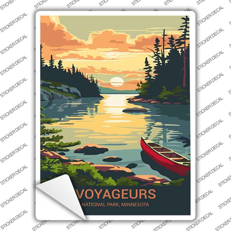 Voyageurs Minnesota Novelty Rectangle Sticker Decal P-4539s