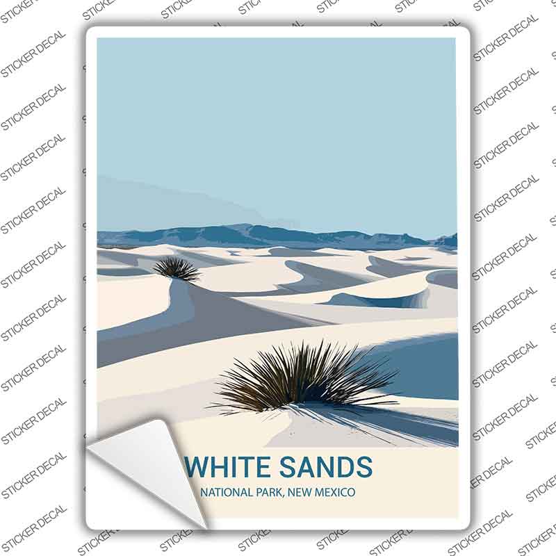 White Sands New Mexico Novelty Rectangle Sticker Decal P-4540s