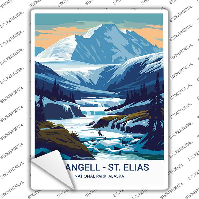 Wrangell - St Elias Alaska Novelty Rectangle Sticker Decal P-4542s