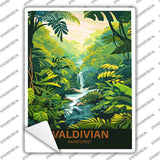 Valdivian Rainforest Novelty Rectangle Sticker Decal P-4547s