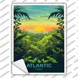 Atlantic Forest Novelty Rectangle Sticker Decal P-4550s