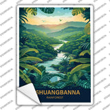 Xishuangbanna Rainforest Novelty Rectangle Sticker Decal P-4553s