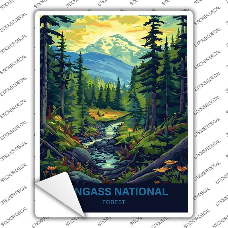 Tongass National Forest Novelty Rectangle Sticker Decal P-4554s