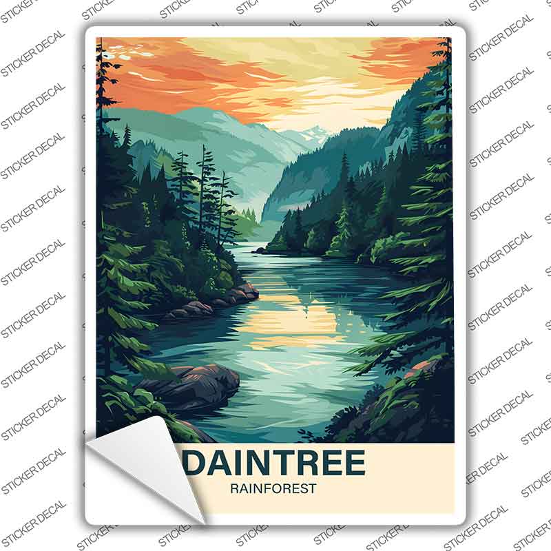 Daintree Rainforest Novelty Rectangle Sticker Decal P-4556s