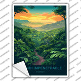 Bwindi Impenetrable Forest Novelty Rectangle Sticker Decal P-4563s