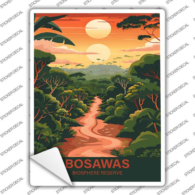 Bosawas Biosphere Reserve Novelty Rectangle Sticker Decal P-4564s