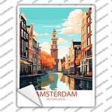 Amsterdam Netherlands Novelty Rectangle Sticker Decal P-4568s