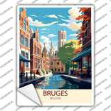 Bruges Belgium Novelty Rectangle Sticker Decal P-4570s