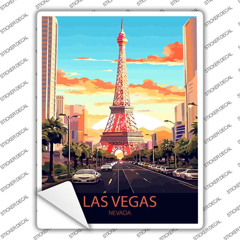 Las Vegas Nevada Novelty Rectangle Sticker Decal P-4581s