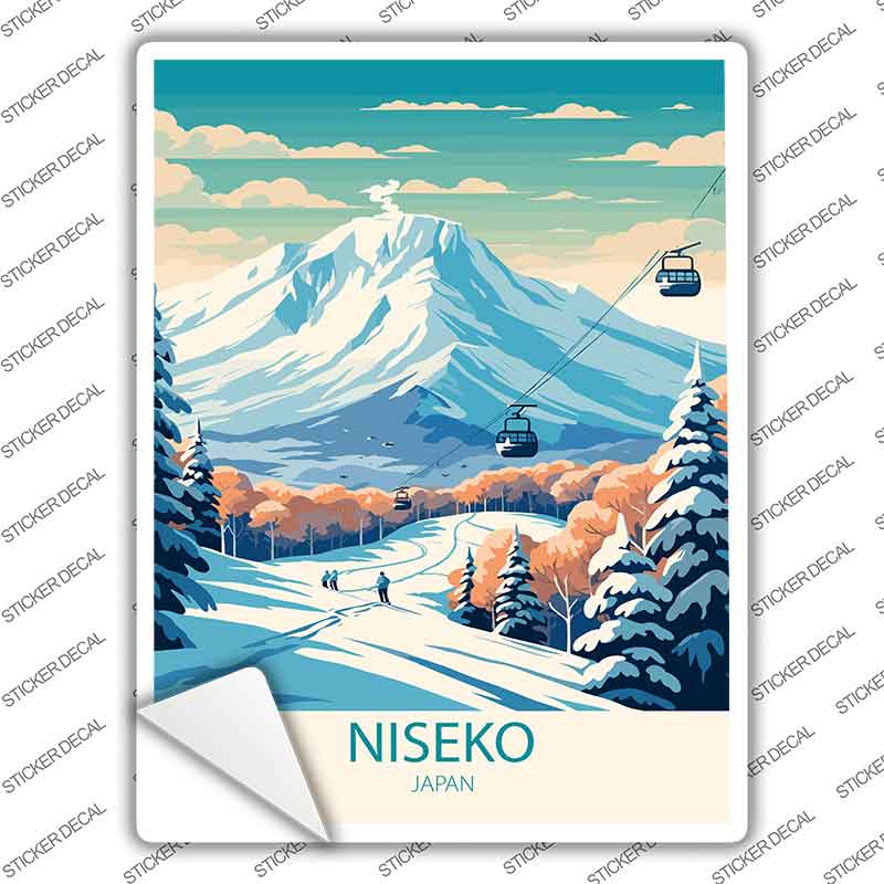 Niseko Japan Novelty Rectangle Sticker Decal P-4588s