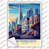 San Francisco California Novelty Rectangle Sticker Decal P-4592s
