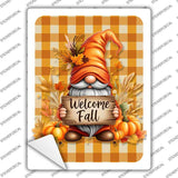 Gnome Welcome Fall Novelty Rectangle Sticker Decal P-4602s