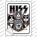 HISS Novelty Rectangle Sticker Decal P-4610s