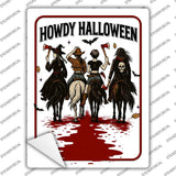 Howdy Halloween Novelty Rectangle Sticker Decal P-4619s