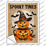 Spooky Times Novelty Rectangle Sticker Decal P-4629s