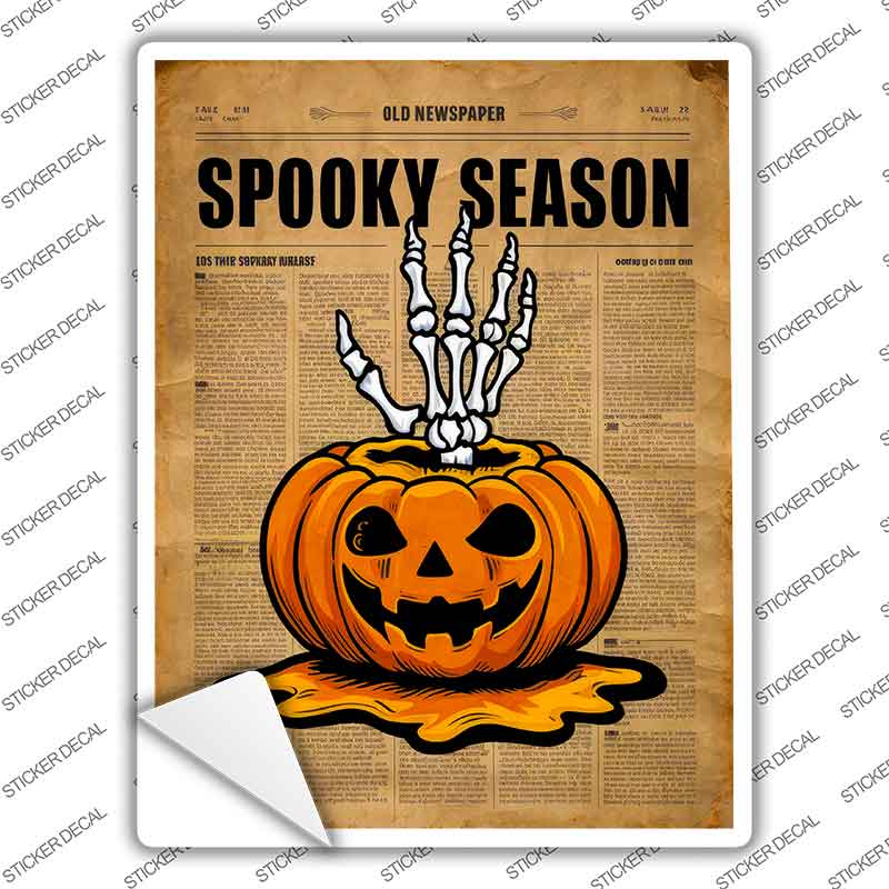 Spooky Season Novelty Rectangle Sticker Decal P-4631s