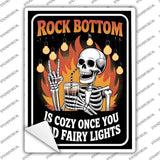 Rock Bottom Novelty Rectangle Sticker Decal P-4640s