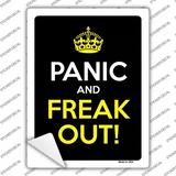 Panic And Freak Out Novelty Rectangle Sticker Decal