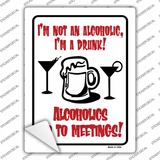 Im A Drunk Novelty Rectangle Sticker Decal