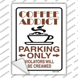 Coffee Addict Novelty Rectangle Sticker Decal