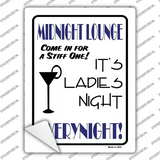Midnight Lounge Novelty Rectangle Sticker Decal