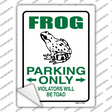 Frog Only Novelty Rectangle Sticker Decal