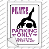 Pilates Only Novelty Rectangle Sticker Decal